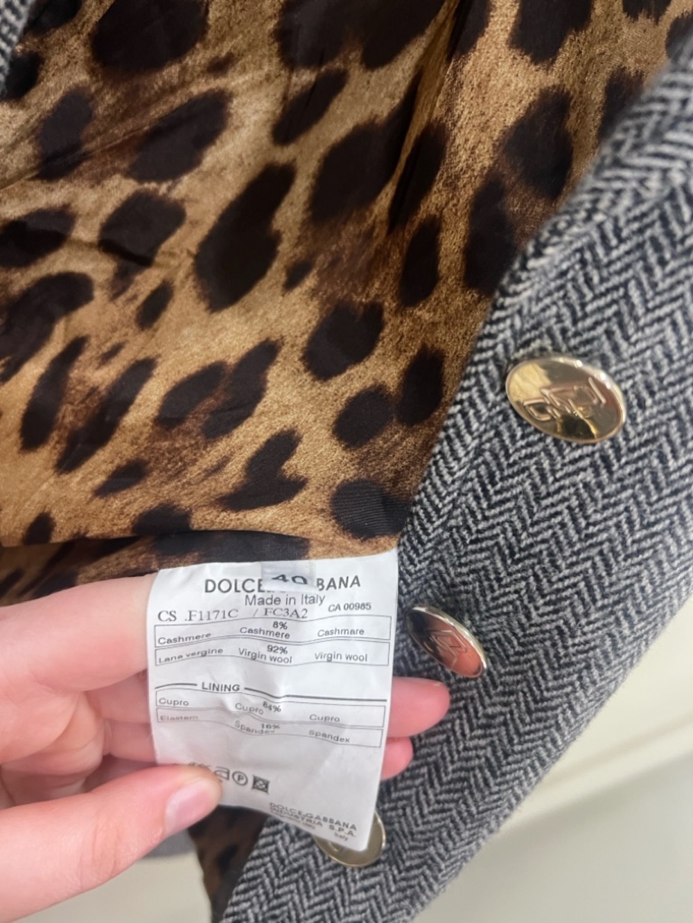 Dolce & Gabbana Wool Jacket - Picture 6 of 6